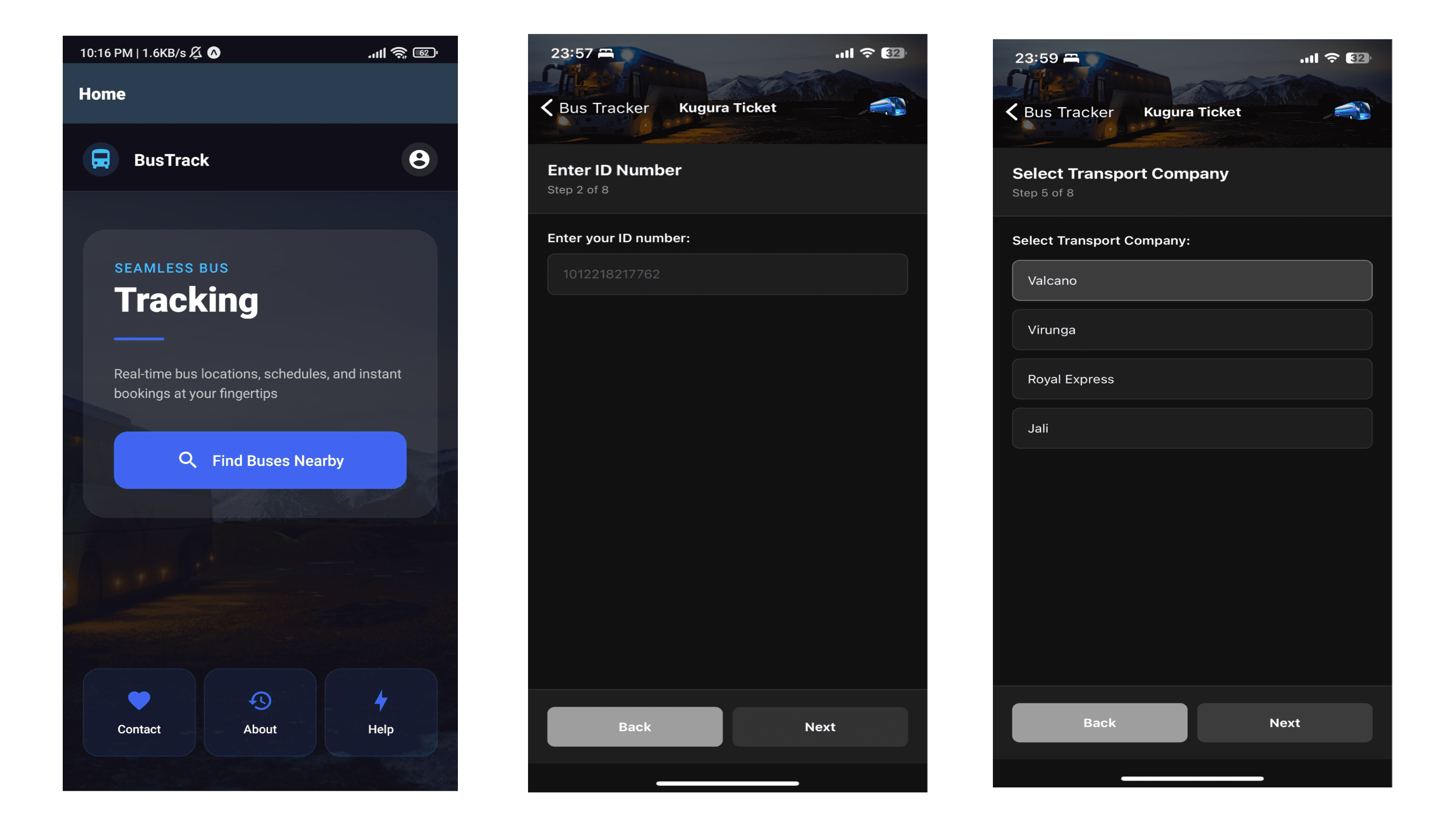 Real-Time Bus Tracking App