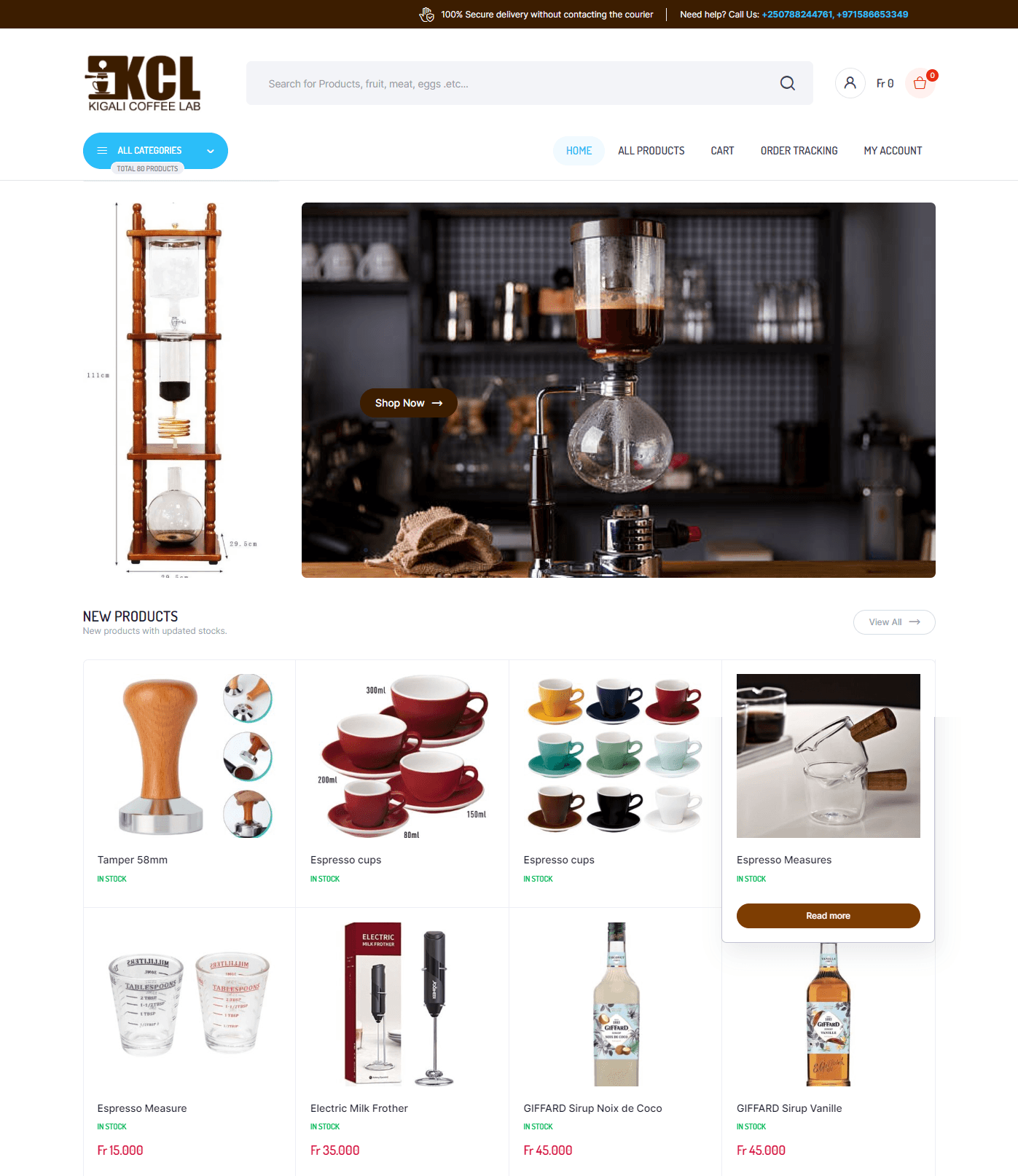 Kigali Coffee Lab E-commerce